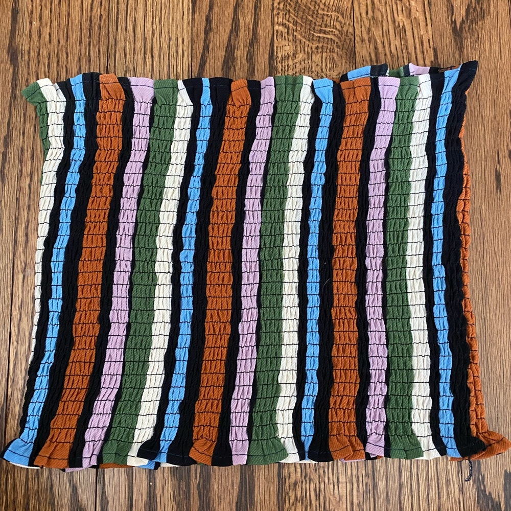 Striped tube top one size super comfy